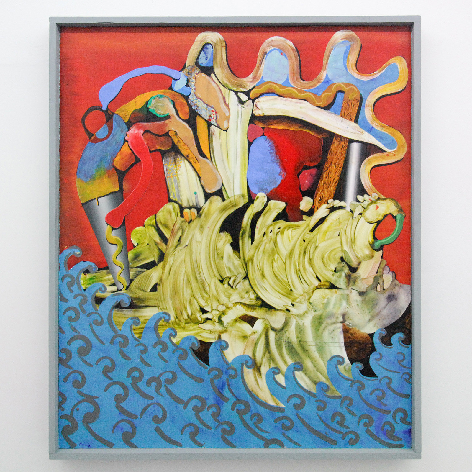 Denie-Put-Voeten-En-Pkes-Poelmans104x124cm-Mixed-Media-op-paneel
